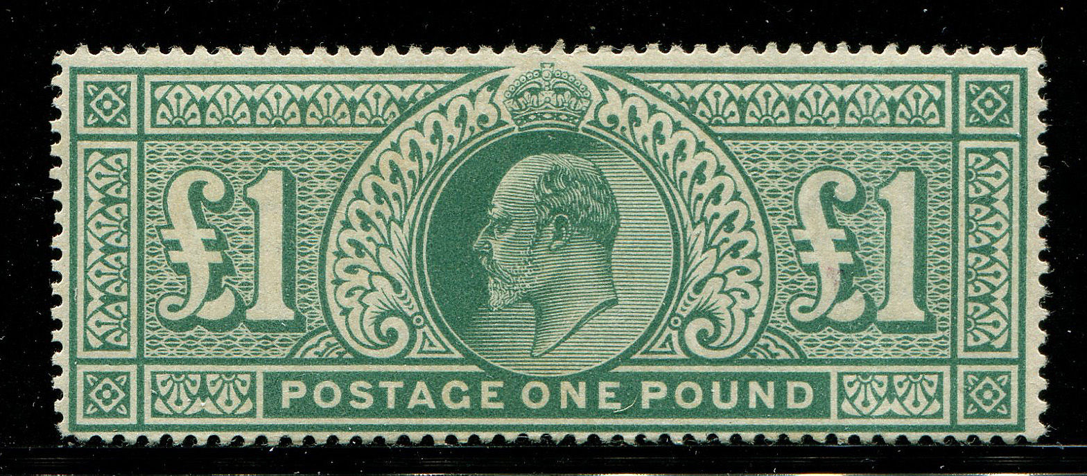 19021913 Edward VII 1 dull bluegreen SG266 Mint never hinged SG cat 3500