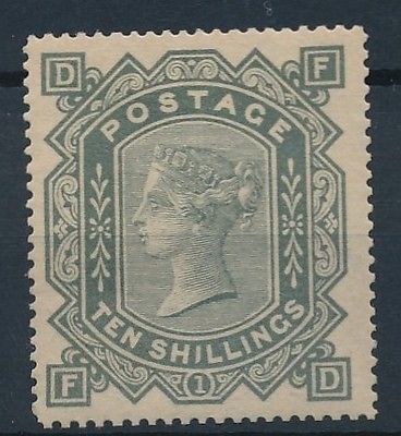 7824 Great Britain Victoria SCARCE 10 Sh Stamp very fine REGUM Anchor wtmk