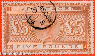 SG 137 J128a  AJ  500 Orange A fine  November 5th 1894 GLASGOW  CDS