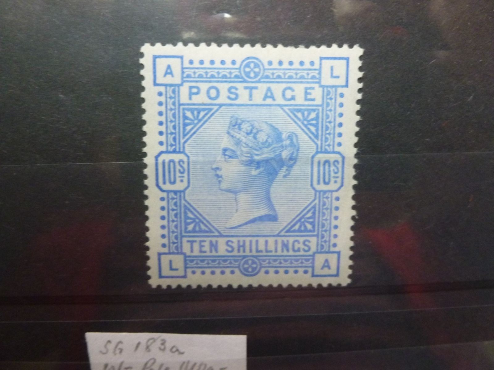 SG183a   LA  10 Pale Ultramarine A Very Lightly Mounted Mint Example