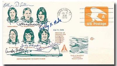 First 6 female US astronauts selection handsigned cover 1978  6e643