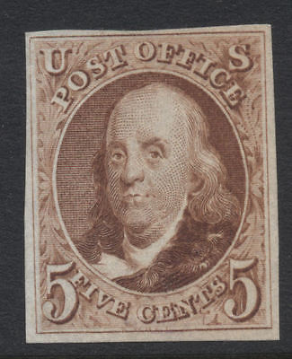 US 5c Imperf 1875 Sc 3 NGAI Cat value 850