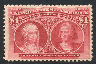 US 1893 Columbian NH 4 Sc 244 Cat 7000