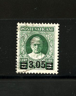 Vatican City 39 VA713 Overprinted  Surcharged Pope Pius XIUFVF CV47500