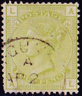 GB Used Abroad in LAGUAYRA VENEZUELA 4d sage pl16 RARE