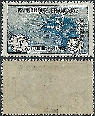 FRANCE 191718  AU PROFIT DES ORPHELINS DE GUERRE  YT N 155  NEUF ET SIGN