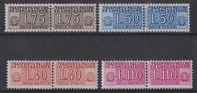 195355 ITALIA REPUBBLICA LA SERIE PACCHI IN CONCESSIONE NUOVO MNH