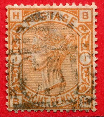 GB used abroad in ST THOMAS DWI C51  SG156 8d Orange Fine used C51 cancel