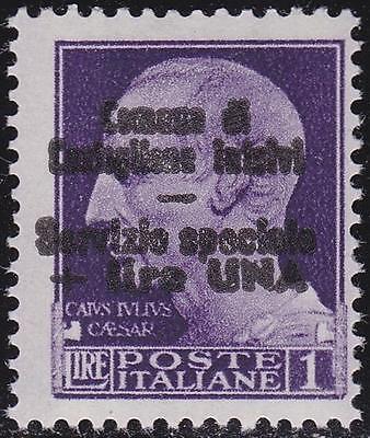 ITALY LOCAL ISSUE CLN 1945 Castiglione dIntelvi L1 on L1  MNH RARE G76703