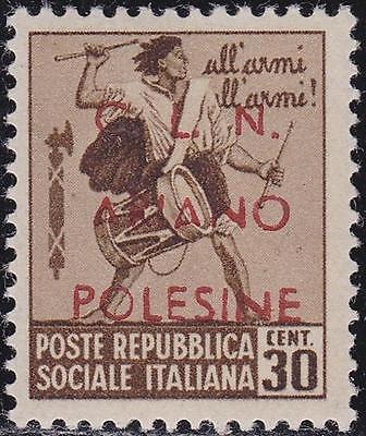 ITALY LOCAL ISSUES CLN 1945 Ariano Polesine 30c Tamburino Unwmk MNH G81143
