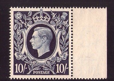 GB George VI 10 Dark blue marginal SG478 1939 superb MNH condition