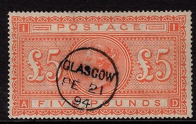 GB 186783 5 orange SG137 AD Fine used  Glasgow cds