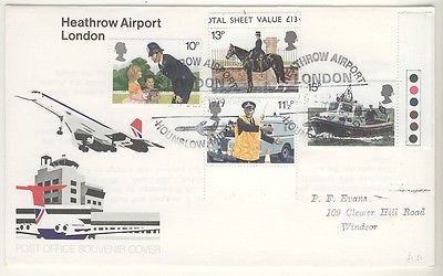 GB 1979 Rowland Hill FDC With Heathrow Airport Cancel and Special Cover