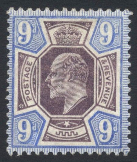 GB EdVII DLR SG Spec  M391 SG 250 1902 9d MINT NH Cat 250