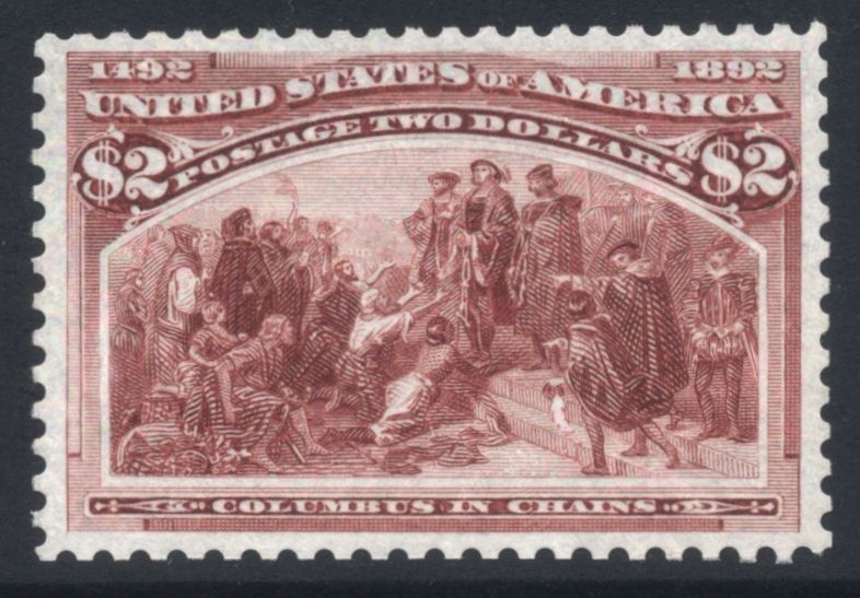 US Columbian Sc  242 1893 2 MINT NH Cat 3800