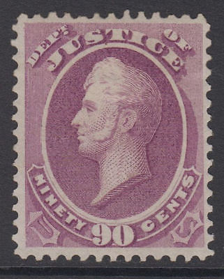 US Justice Official Sc  O34 1873 90c MINT H Cat 1900