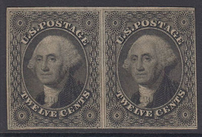 US Imperf Sc  17 185157 12c MINT LH Cat 17500