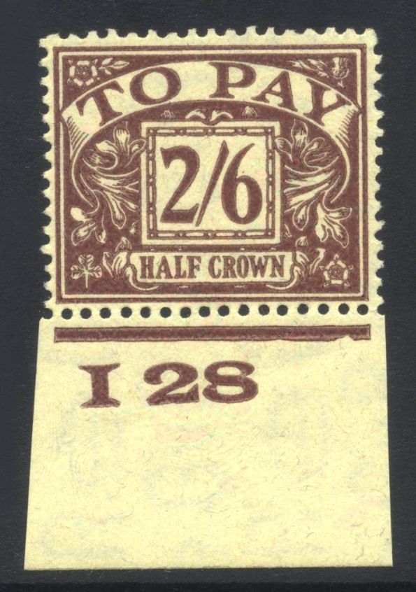 GB 192431 Postage Due Control I28 NH 26d SG D18 Cat 275