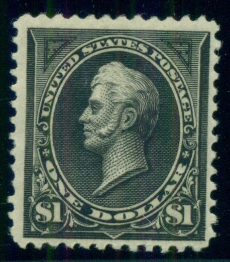 US 261A 100 black type II og LH VF Miller certificate Scott 210000