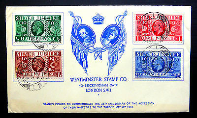 GB 1935 Silver Jubilee Original Westminster FDC FP7742