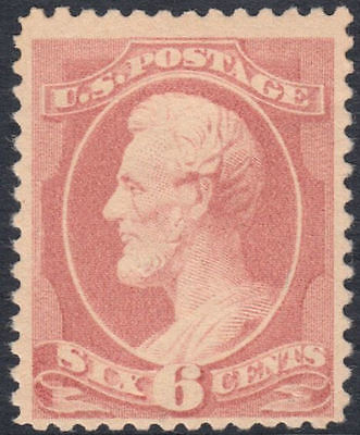 US 188182 ReEngraved 6c Rose 208 Mint NH Cat val 2400