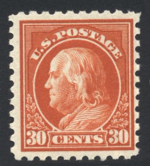 US 191617 Franklin 30c OrangeRed 476A Mint NH Cat val 4500