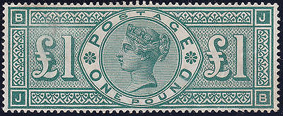 1891 SG212 1 GREEN WATERMARK CROWNS FINE MINT HINGED JB