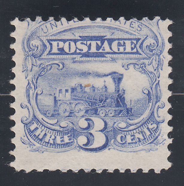 US 114a 3c ultramarine WITHOUT GRILL VARIETY  PF cert CV 13000