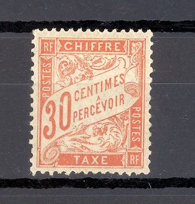 France Taxes Yvert 34 Sans charnire Sign Brun Cote 1650 euro RARE