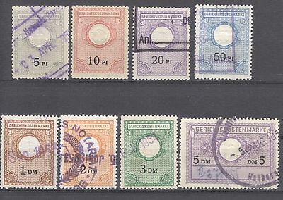 Germany GDR DDR set of court revenues 1951 Gebhrenmarken