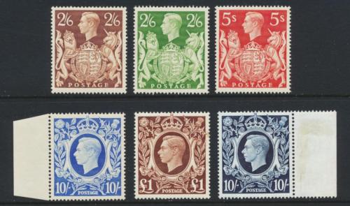 GB 193948 HI VALUES SET VF NHLH SG47678c both 10sh  1 ARE NH SEE BELOW