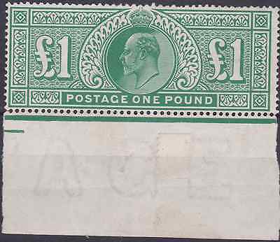 GB 1911 Mint Mounted 1 Deep Green Margin SG320 Cat 2000