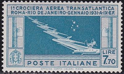 ITALY 1930 Airmail Balbo Cruise L770  MNH Well centered  Fresh XF G74883