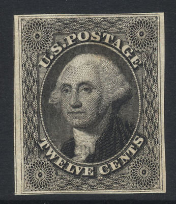 US 12c Imperf 185157 Sc 17 H Cat value 6250