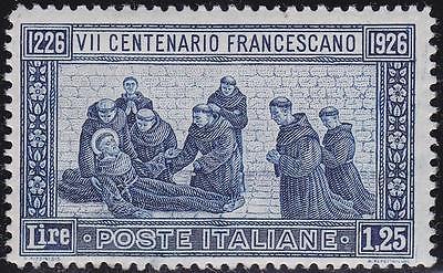 ITALY 1926 St Francis L125 perf 13 12 good centering  MNH XF G79393