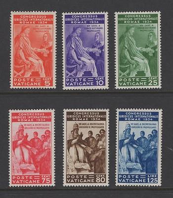 Vatican 1935 Juridical Complete Set  OG MNH  MLH  SC 4146 Cats 101100