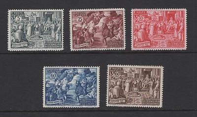 Vatican 1951 Chalcedon Set  OG MNH  SC 149153  Cats 7950