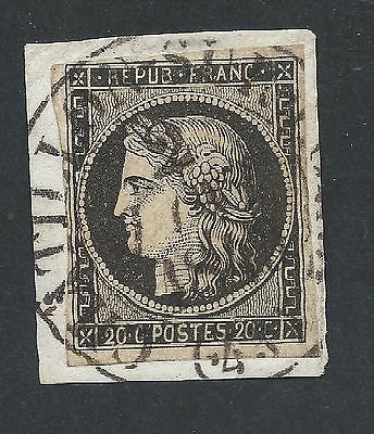 N3 CAD TYPE 13 DU 2 JANVIER 1849 CHATILLON SUR LOIRE LOIRET TIMBRE STAMP FRANCE