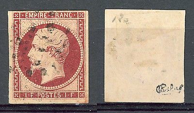 FRANCE  18 OBLITR SIGN CALVES SANS AMINCI COTE 3250   REF T060