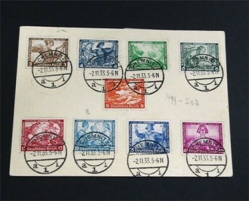 nystamps Germany High Value Used Early Postcard Paid 800 Rare  G27x3540