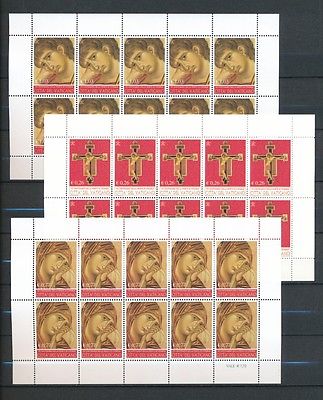 G76472 Vatican 2002 good set of 4 sheets Very Fine MNH