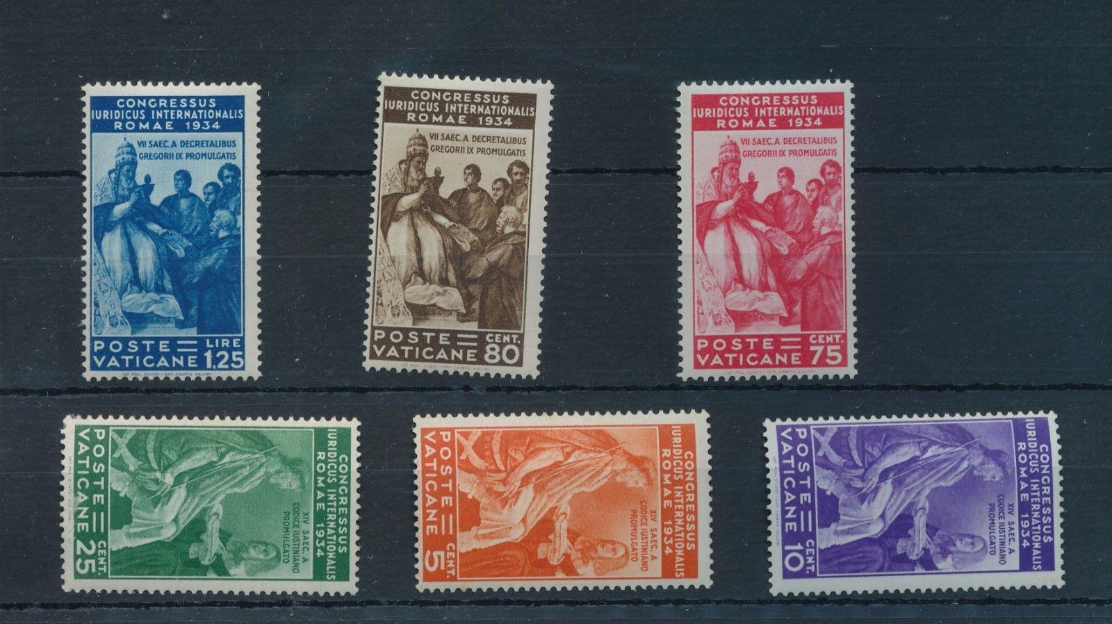 VATICAN 1935 Congress MM MNH6 Items SG Catalogue 220Pounds OV2207s