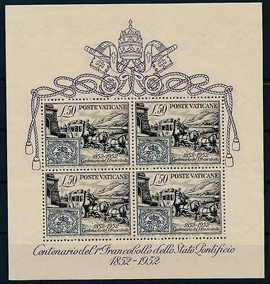 G12094 Vatican 1952 good sheet very fine MNH value 330