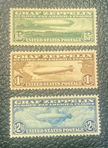 US C13C15 1930 Graf Zeppelin Set with Original Sale Letter Provenance