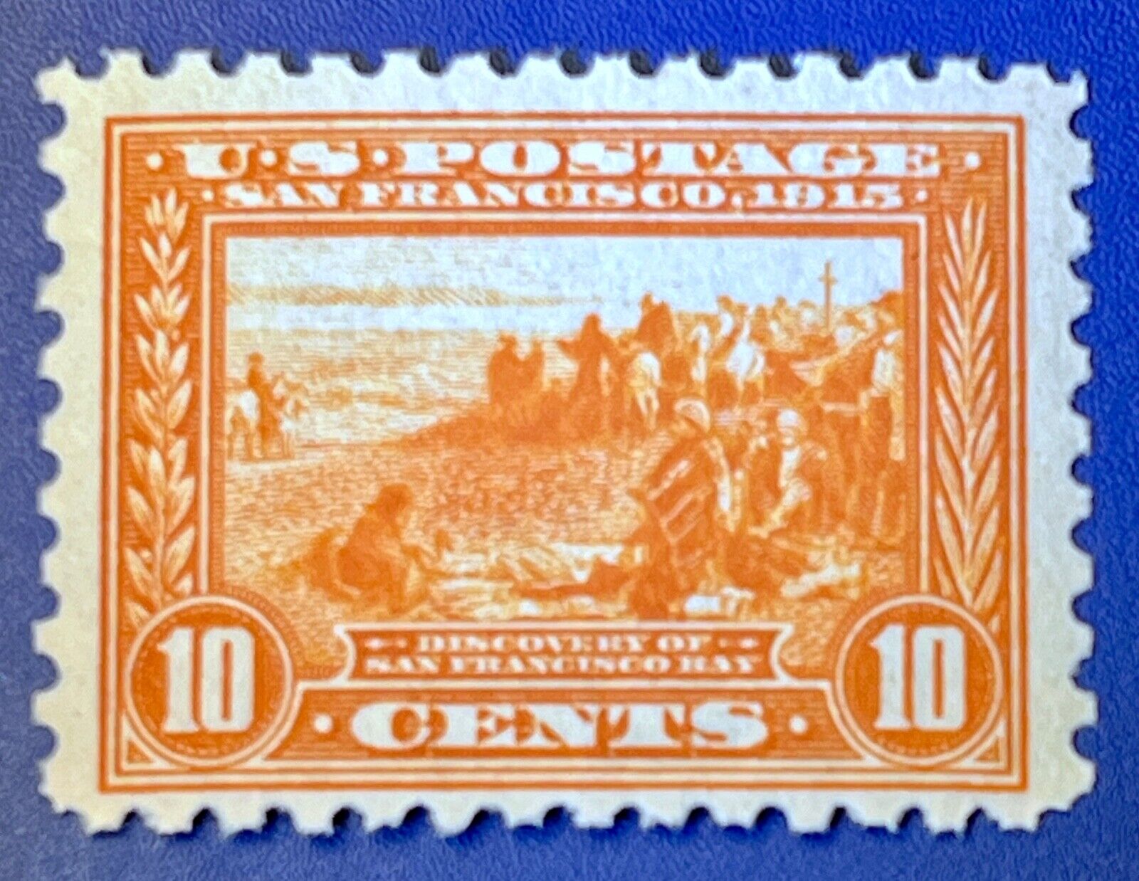 Beautiful Scott US 404 10 cent Panama Pacific Expo MNHOG  CV1700