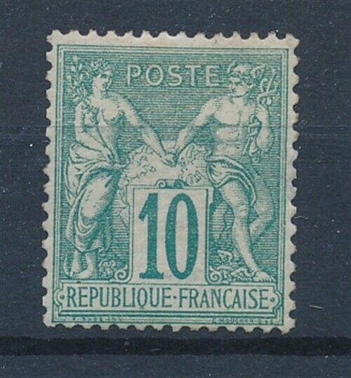 58944 France 1876 Rare MNH VF Type I multiple signed stamp 1900