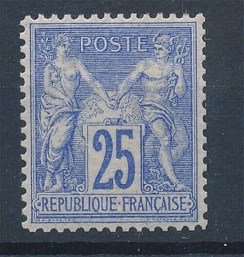 58949 France 1876 Rare MNH VF Type II good centered signed stamp 1500