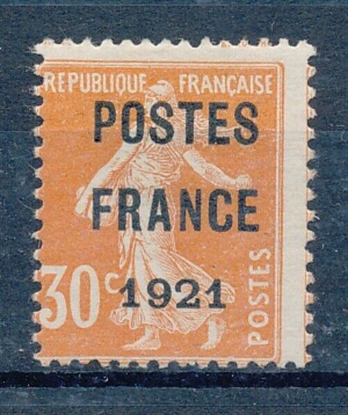 4413 France 1921 RARE precancel stamp very fine MH Multiple signs