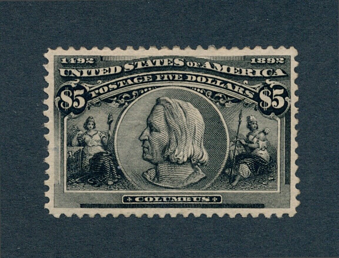 drbobstamps US Scott 245 Mint H OG 5 Columbian w85 Grade PSAG Cert SMQ 3250