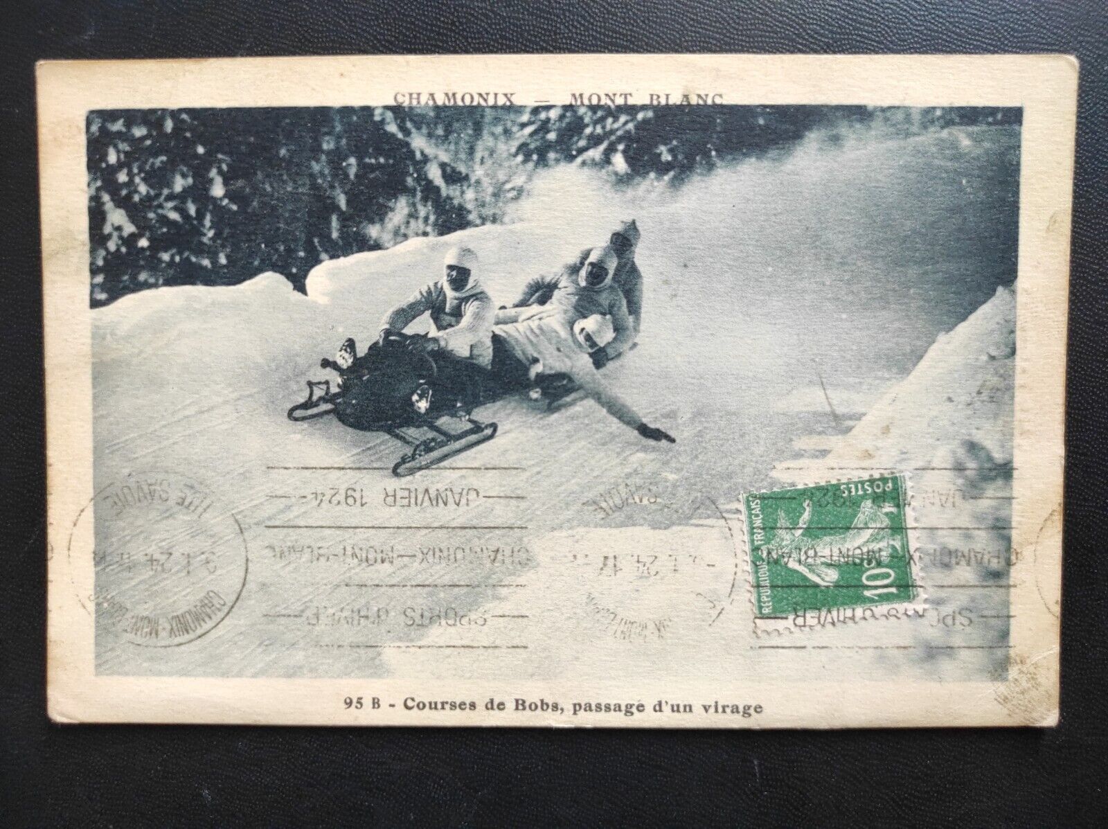 France 1924 postcard with stamp Olympics Games lot 126
